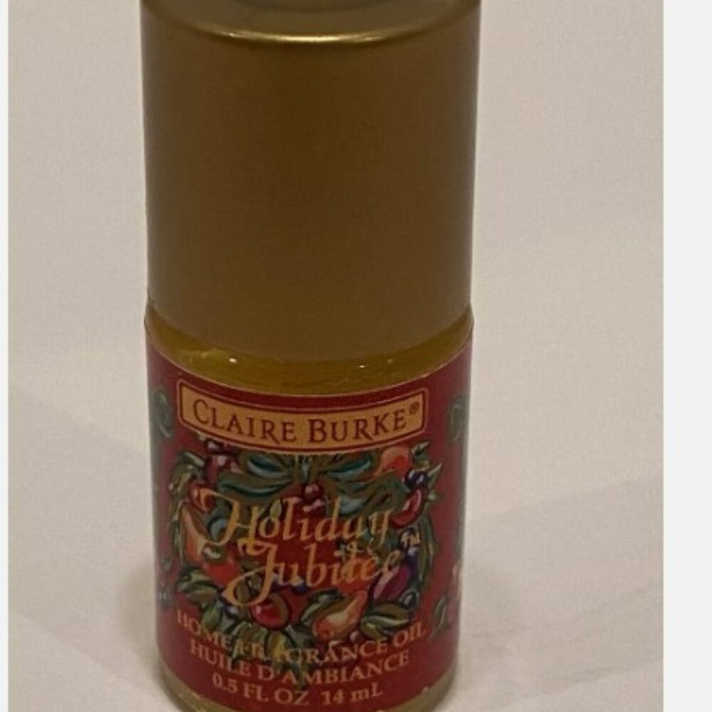 Vtg New Claire Burke Holiday Jubilee Home Fragrance Oil 0.5 Oz 14 mL Christmas
